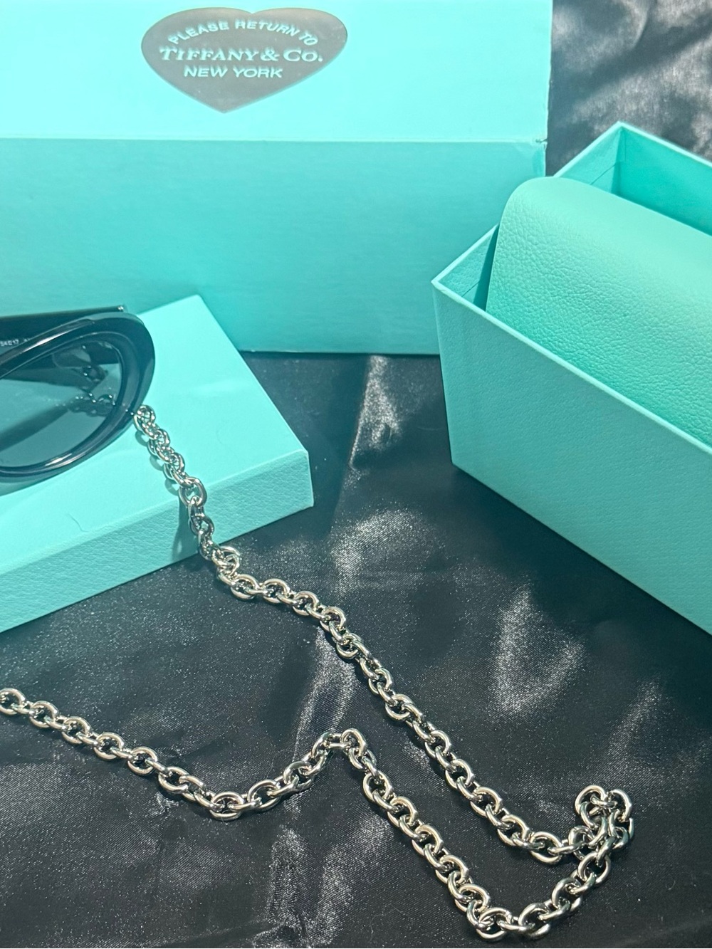 TIFFANY TF4221 8001S4 Black Grey Women's 54 mm Sunglasses